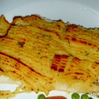 白身魚のチーズマッシュポテトのせ焼き